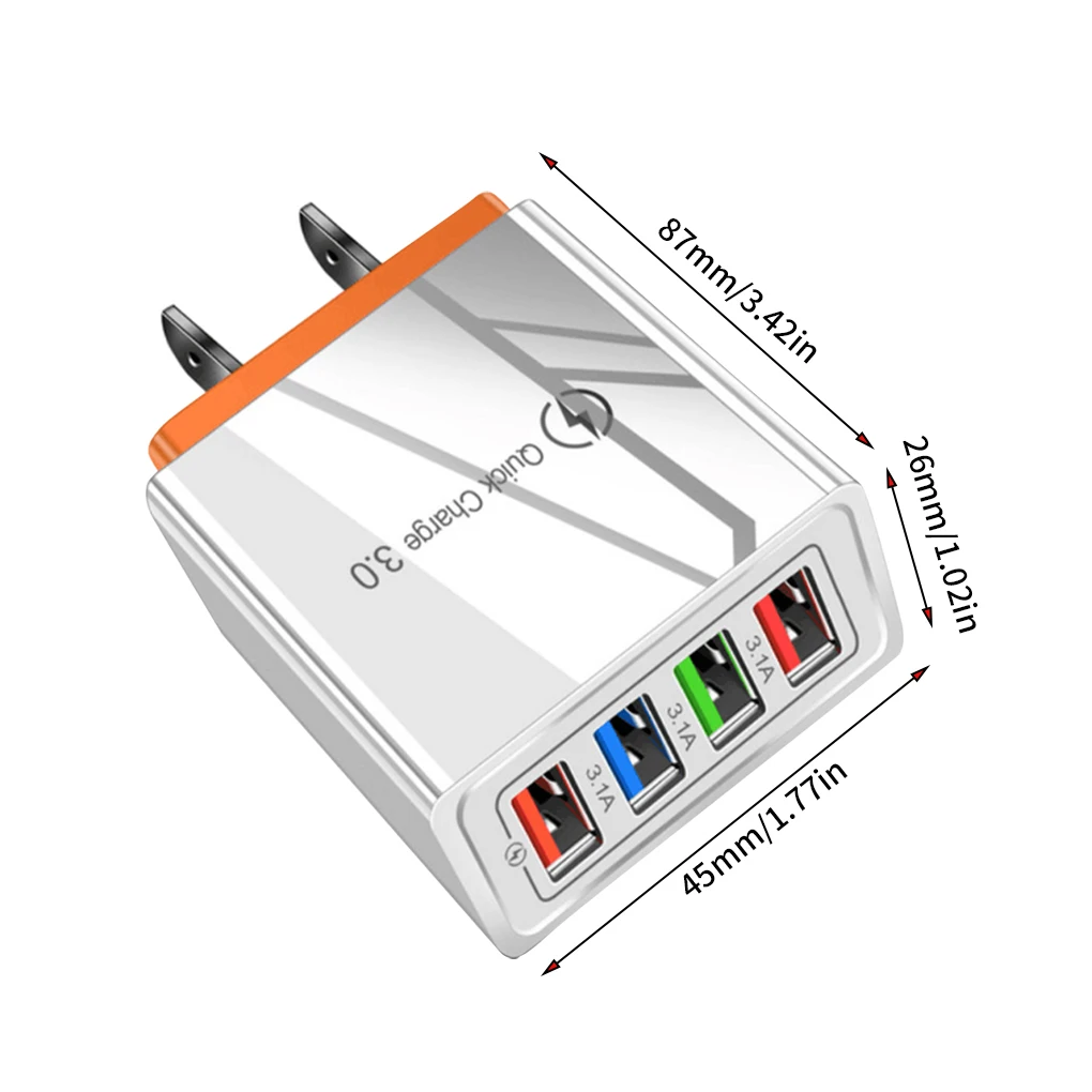 

EU/US Plug USB Quick Charger Charge 3.0 For Phone Adapter for Huawei Mate 30 Tablet Portable Wall Mobile Charger Fast Charger