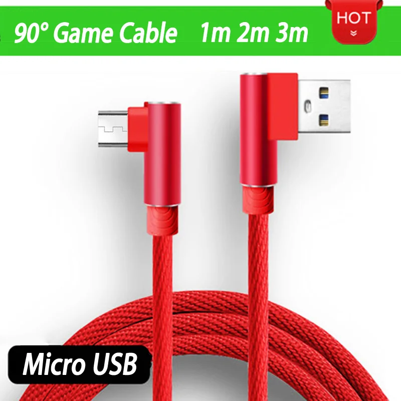 Кабель Micro Usb для быстрой зарядки 2/3 метра зарядный кабель Xiaomi Redmi 7A Moto E6s LG K40 W30 2M 3 M