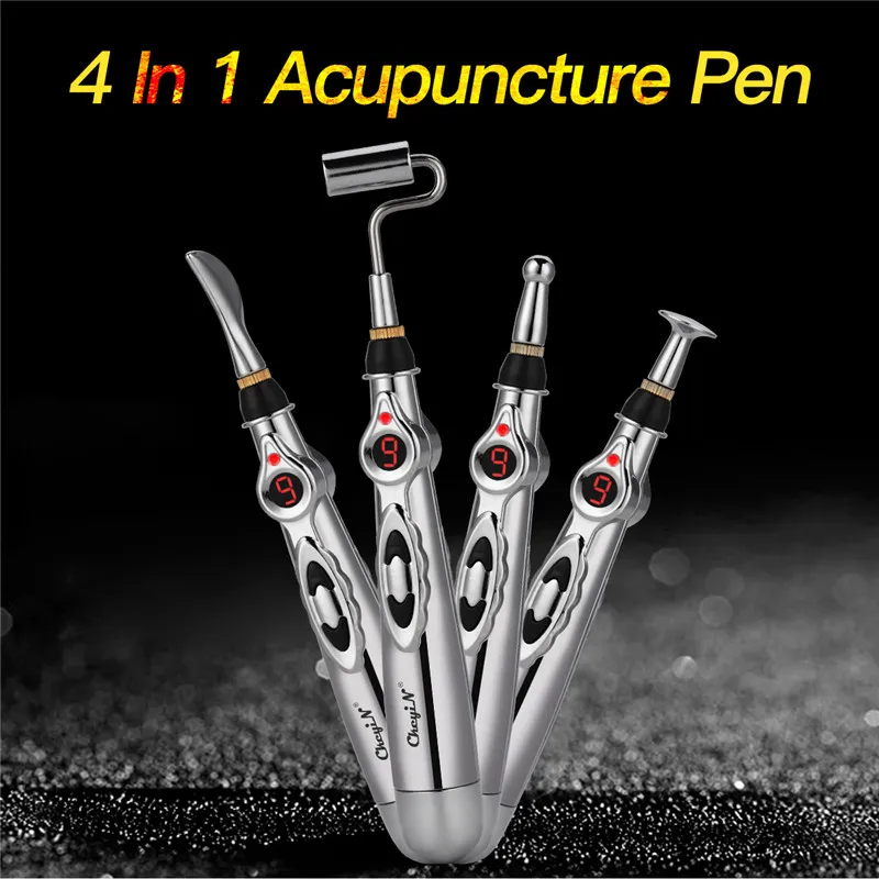 

Health Care Meridian Electronic Acupuncture Pen Magnet Therapy Massage Energy Pen Energy Pain Relief Muscle Relaxation 4 Heads