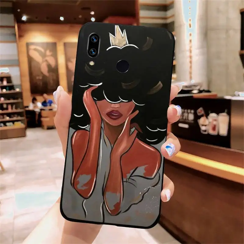 

Afro Black Girl Magic Queen Melanin Poppin Phone Case For Xiaomi Redmi note 7 8 9 t k30 max3 9 s 10 pro lite