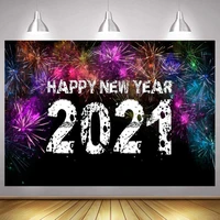 2021 fireworks photo backdrop happy new year firecracker christmas party photography background photocalls banner