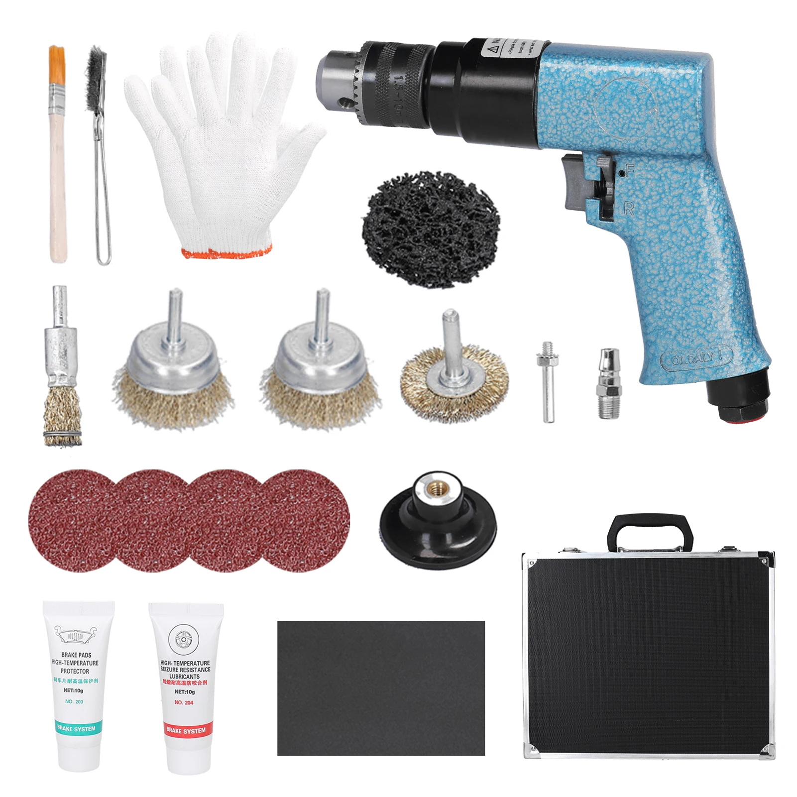 

Brake Hub Shaft Heads Rust Grinding Tool Hub Polishing and Maintenance Tools Protective Agent Rust Removal Tool Shaft Heads Set