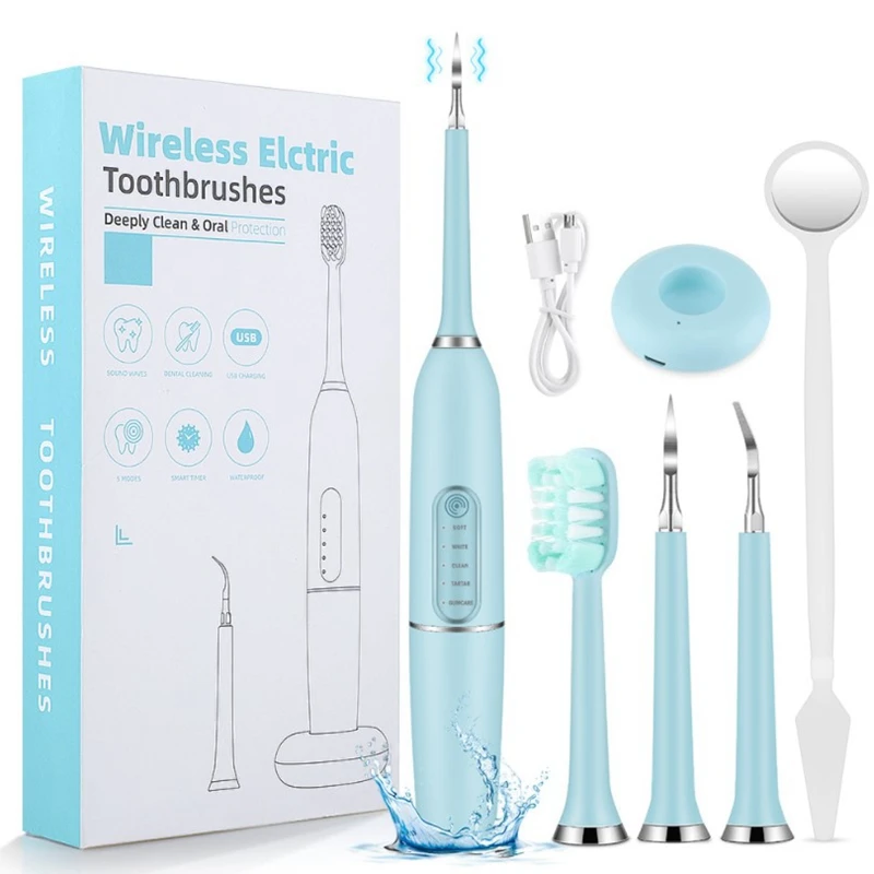 Smart Electric Sonic Scaler Dental Calculus Remover With Teethbrush Teeth Whitening Irrigator Remove Tartar Scaler Teeth Care