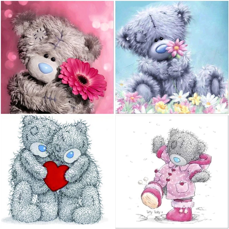

Full Square/Round Drill 5D DIY Diamond Painting New Arrivals Cartoon Teddy Bear Embroidery Cross Stitch Mosaic Home Decoration