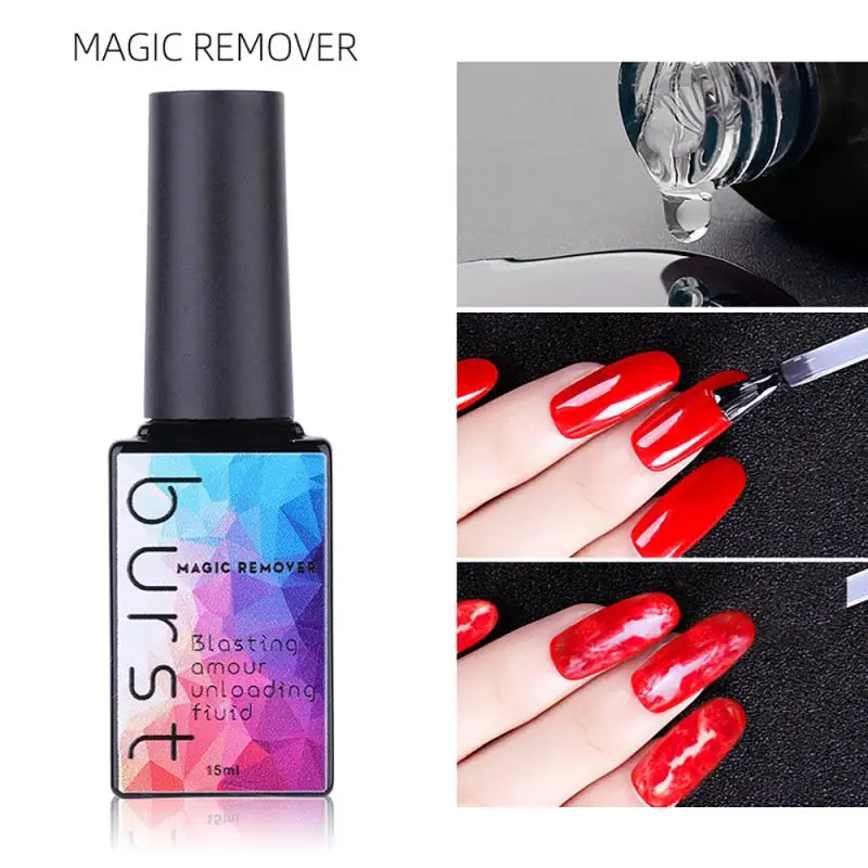 Nail Polish Gel Magic Remover Degrease Cleaner Fast Soak Off UV Burst Manicure Glue Beauty Tools | Красота и здоровье