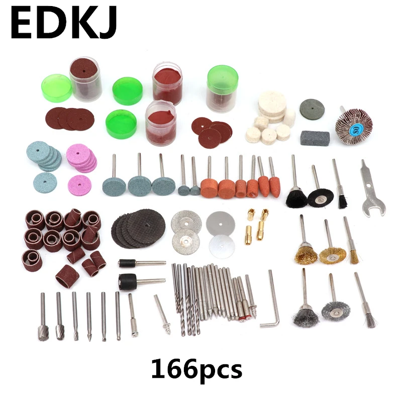 166 шт. набор аксессуаров для электрической шлифовальной машины | Инструменты