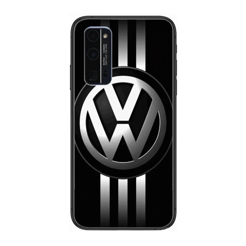 

HD Volkswagen Personality Phone Case Hull For Huawei Honor 8 9 10 20 30 A S Lite Pro 5g i Black Back Soft Cell Cover Pretty