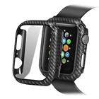 Чехол с изображением карбоновой нити для наручных часов Apple Watch series 5 4 3 2 1 40 мм 44 мм, 42 мм, 38 мм, 40, 42, 38-44 мм чехол браслет аксессуары для iWatch