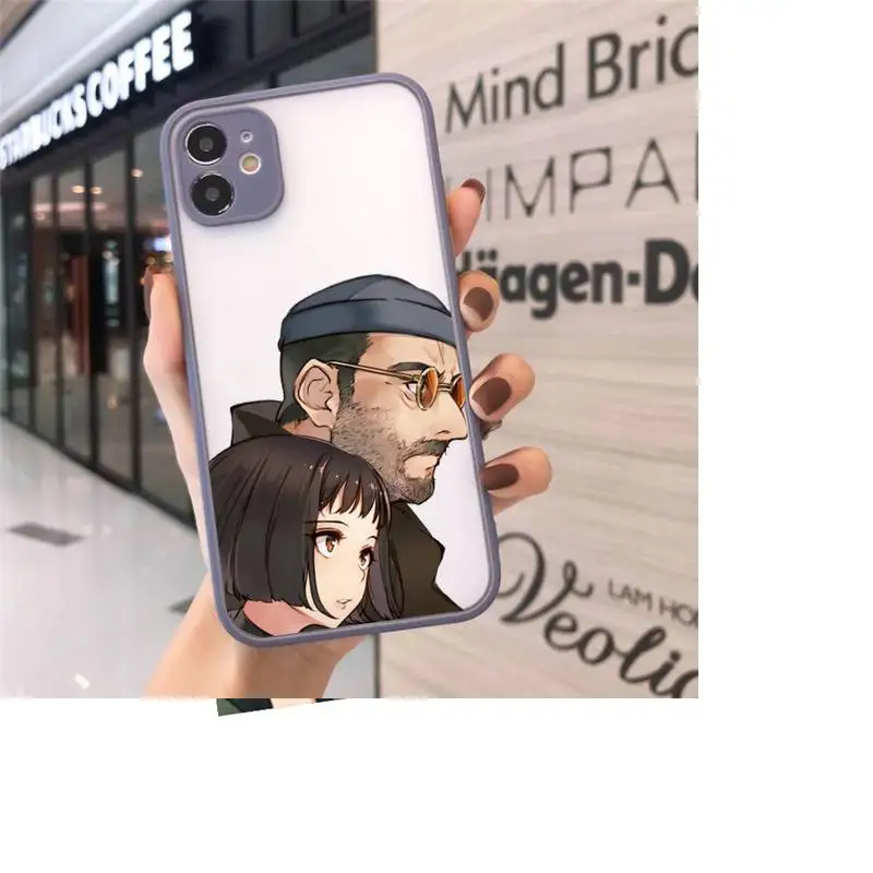 

Leon Matilda Natalie Portman Movie love Phone Cases Matte Transparent for iPhone 7 8 11 12 s mini pro X XS XR MAX Plus cover
