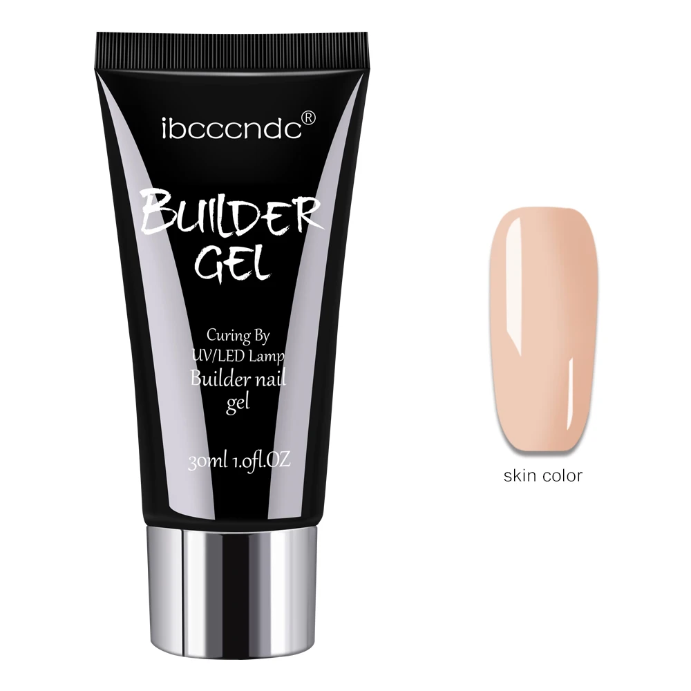 skin color IBCCCNDC, новинка, 30 г, полигель для наращивания ногтей, полигель для ногтей, УФ-гель, светодиодный, твердый гель, акриловый, строительный гель, решение для ногтей - Цвет: skin color