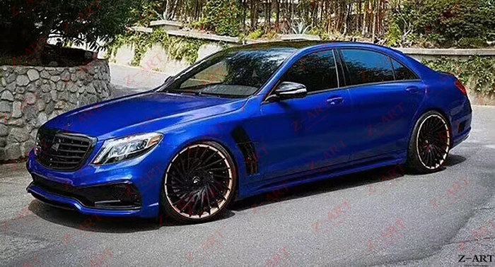 Z-ART комплект расширителей колесных арок ДЛЯ Mercedes Benz S CLASS W222 prefacelift тюнинговый Комплект кузова для Mercedes Benz S CLASS retrofit body kit
