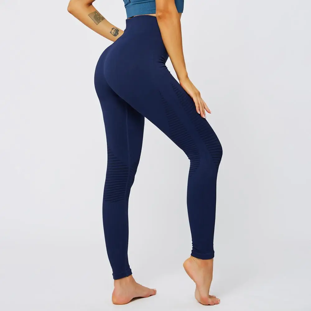 4 цвета высокая талия женские штаны для йоги пуш-ап бесшовные леггинсы спортзала