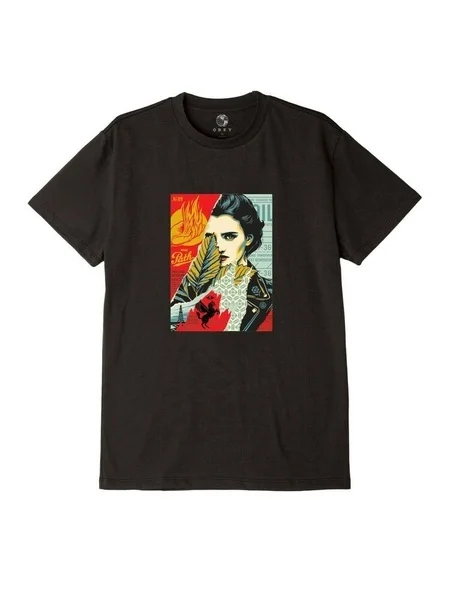 

OBEY WRONG PATH MEN'S T-SHIRT BLACK 100% AUTHENTIC BRAND NEW