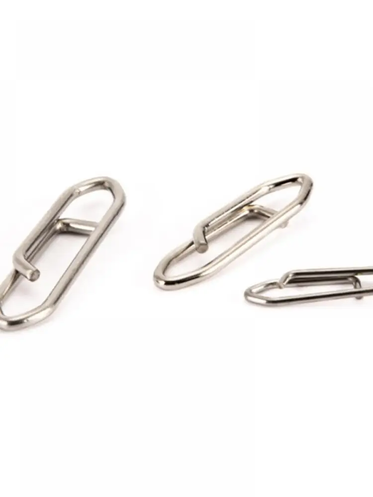 

100Pcs Fishing Connector Spring Hook Clip Accessory Pin For Fresh And Salt Water