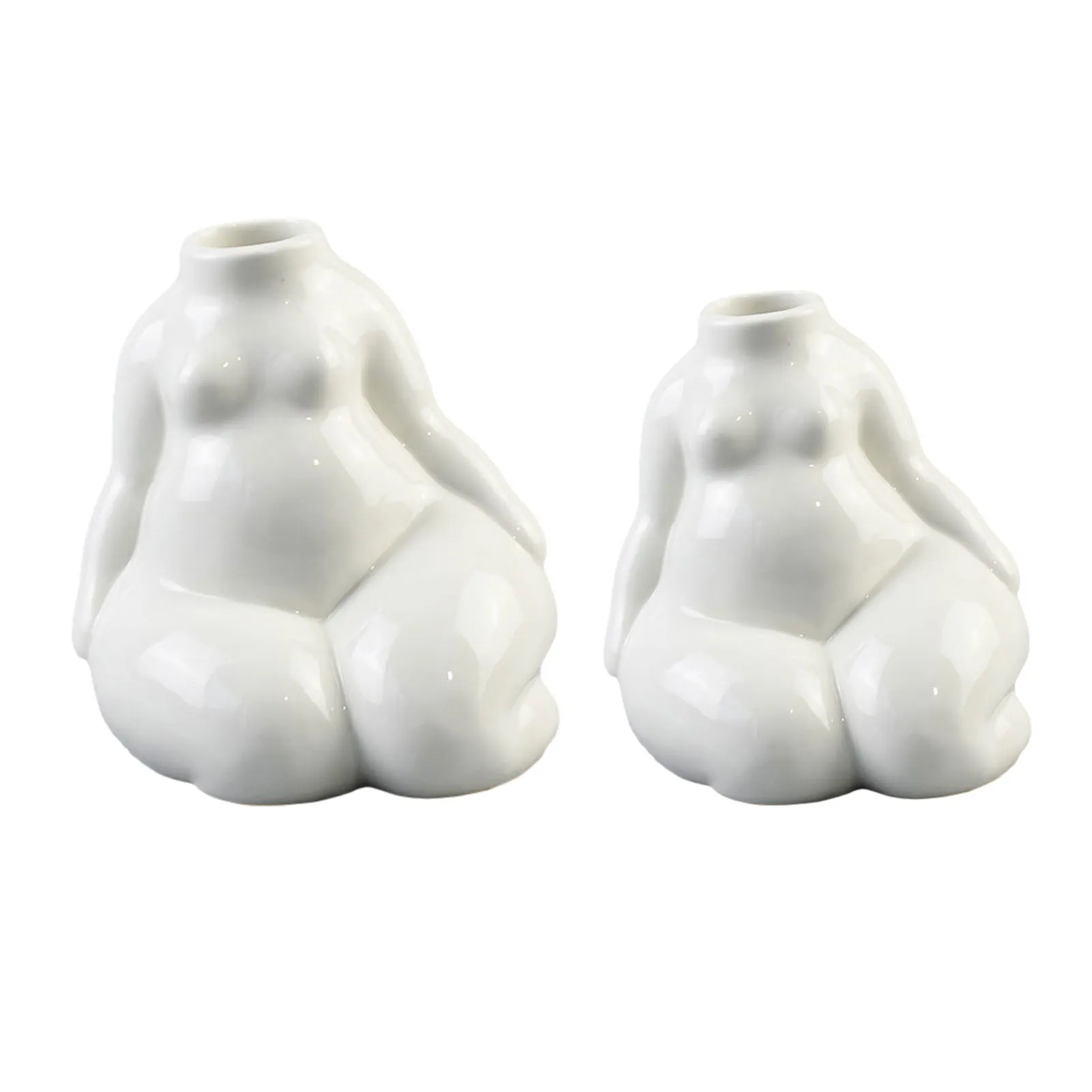 

Human Body Art Vase Nordic Ceramic Female Nude Dried Flower Bottle Ornament Office Home Room Desktop Decoration