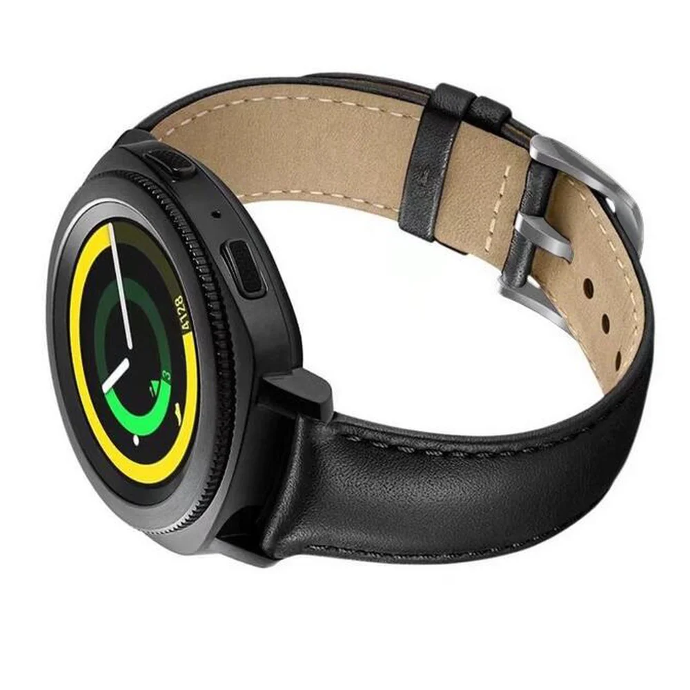 Ремешок для часов Samsung Galaxy Gear s3 Watch 46 мм натуральная кожа ремешок Huami Amazfit Huawei 2 gt