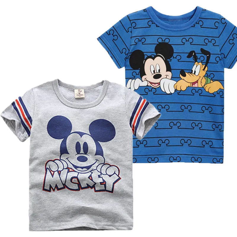 Летняя модная новинка 2020 Детская футболка с Микки детская одежда трендовая