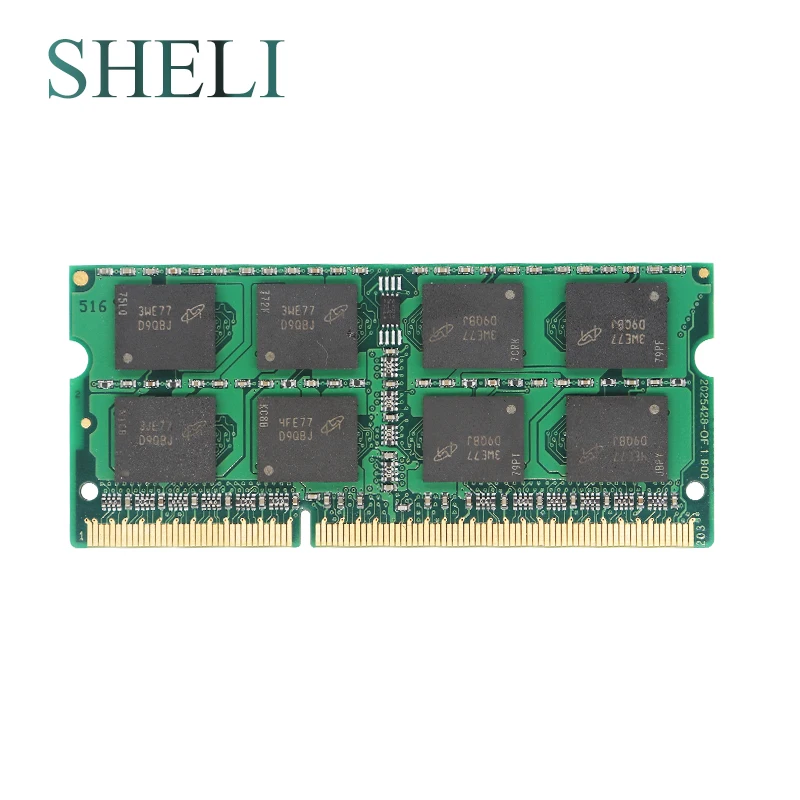 

SHELI New Notebooks Memory 4GB 2RX8 PC3-10600S DDR3 1333MHZ 1.5V 204pin CL9 Laptop Memory