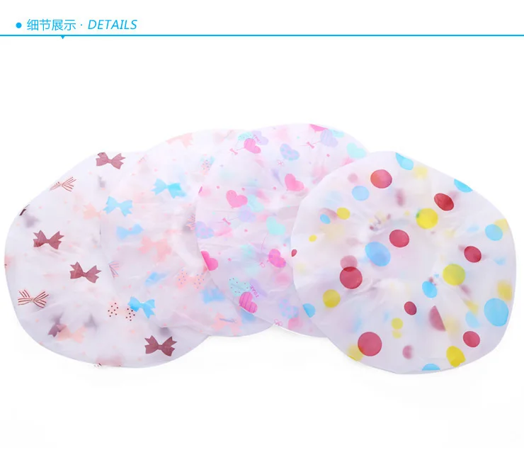 1 шт. Женская водонепроницаемая шапочка для душа в горошек|Шапочки душа| |