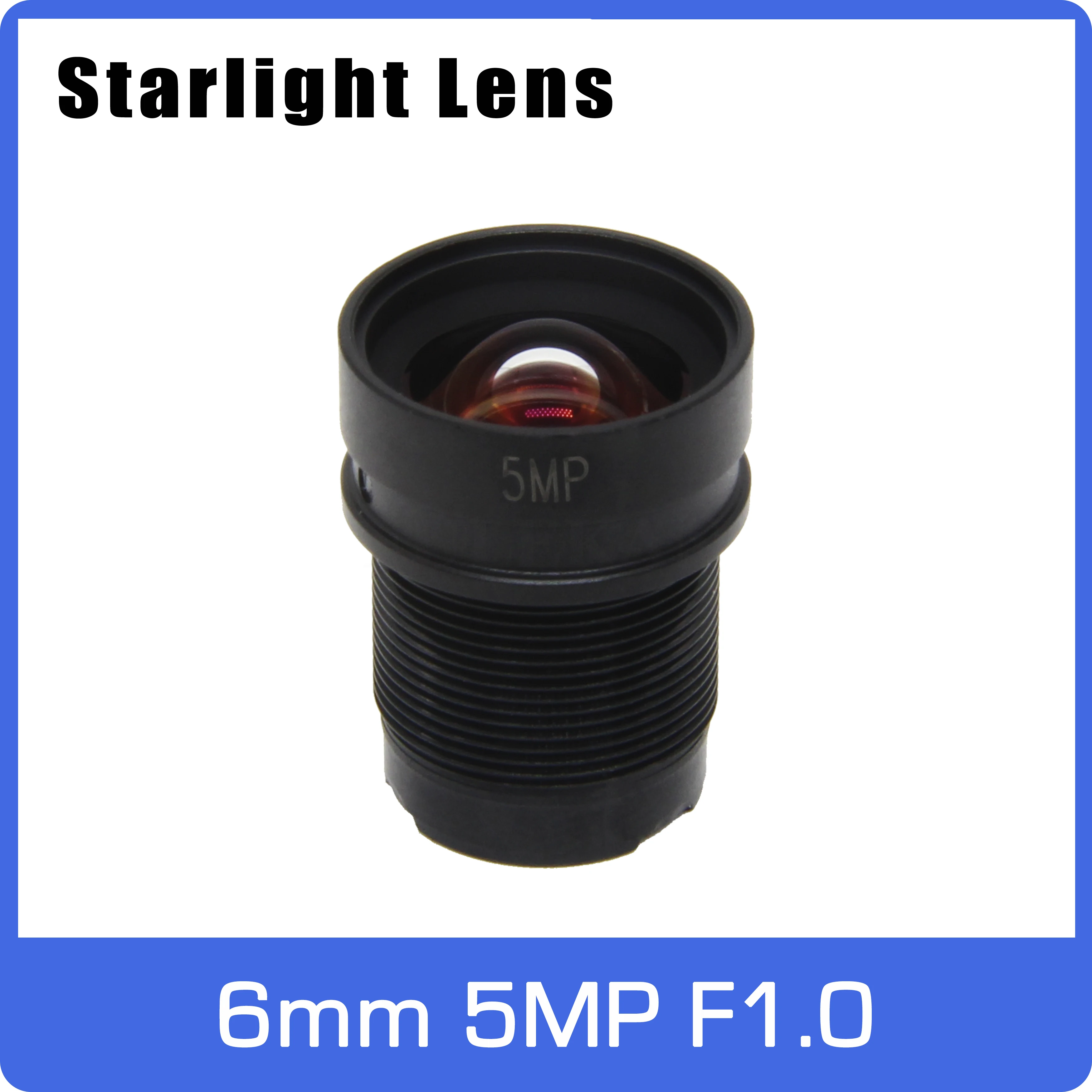 

Супер звезсветильник 5MP Объектив диафрагма F1.0 6 мм для SONY IMX335 сверхнизсветильник ности IP-камера