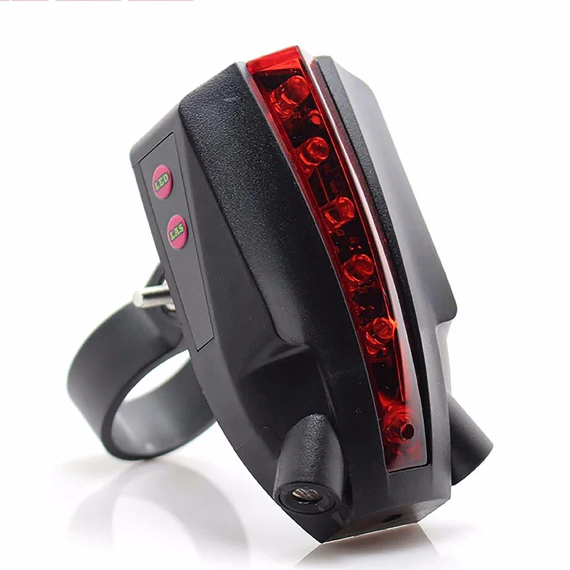 2 Laser+5 LED Rear Bike Bicycle Tail Light Beam Safety Warning Red Lamp Cycling Light Luz Bicicleta Luces Bicycle Accessories