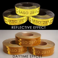 saso 2913 reflective sticker plating aluminium reflective tape reflective adhesive strip conspicuity for car truck trailer