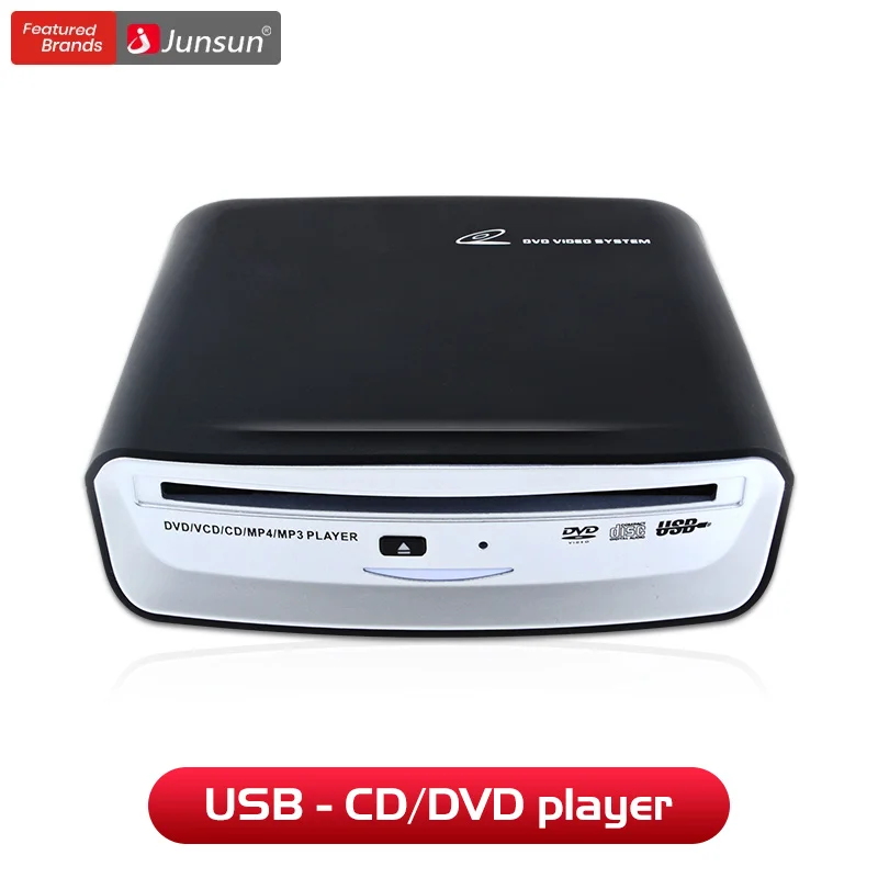 

2023 Junsun Car USB DVD Player Auto Mini DVD player DVR For Android USB 2.0 / 3.0 Car DVD/VCD/CD/MP4/MP3