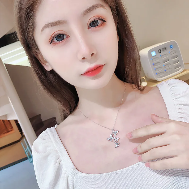 Высококачественное Брендовое дизайнерское модное ожерелье 2020 оптом с бабочкой