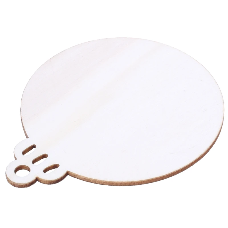 10pcs Wooden Round Bauble Hanging Christmas Tree Blank Decorations Gift Tag Shapes | Дом и сад