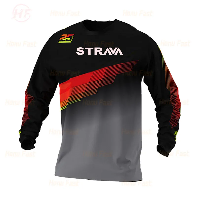 

The new STRAVA cycling jersey men's cross-country motorcycle jersey, cross-country mountain bike shirt, breathable sweatshirt