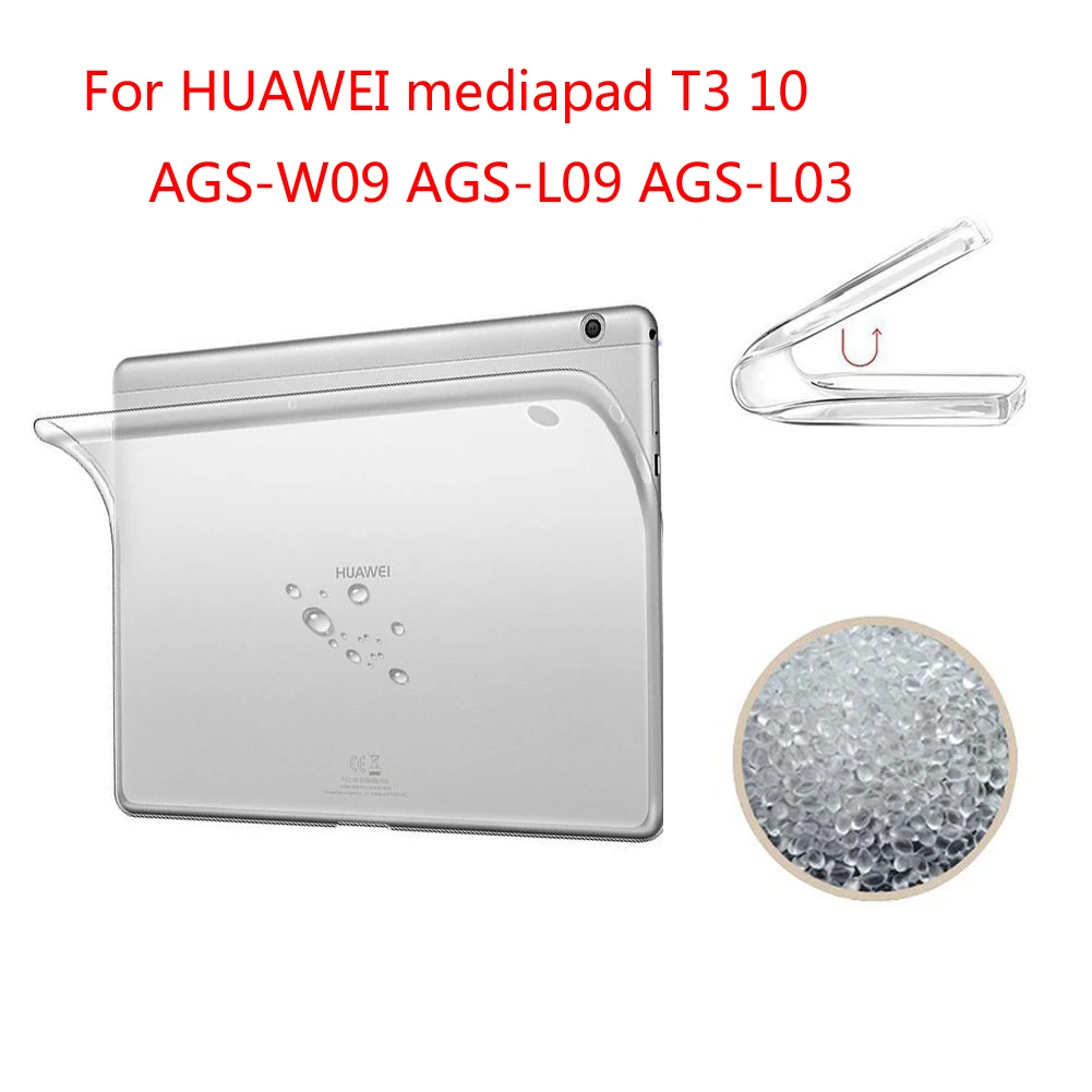 Чехол для Huawei Mediapad Tablet T3 10 Case KOB L09 W09/L03 Прозрачный матовый чехол 7 0/8 0 T5 1 Case|Чехлы