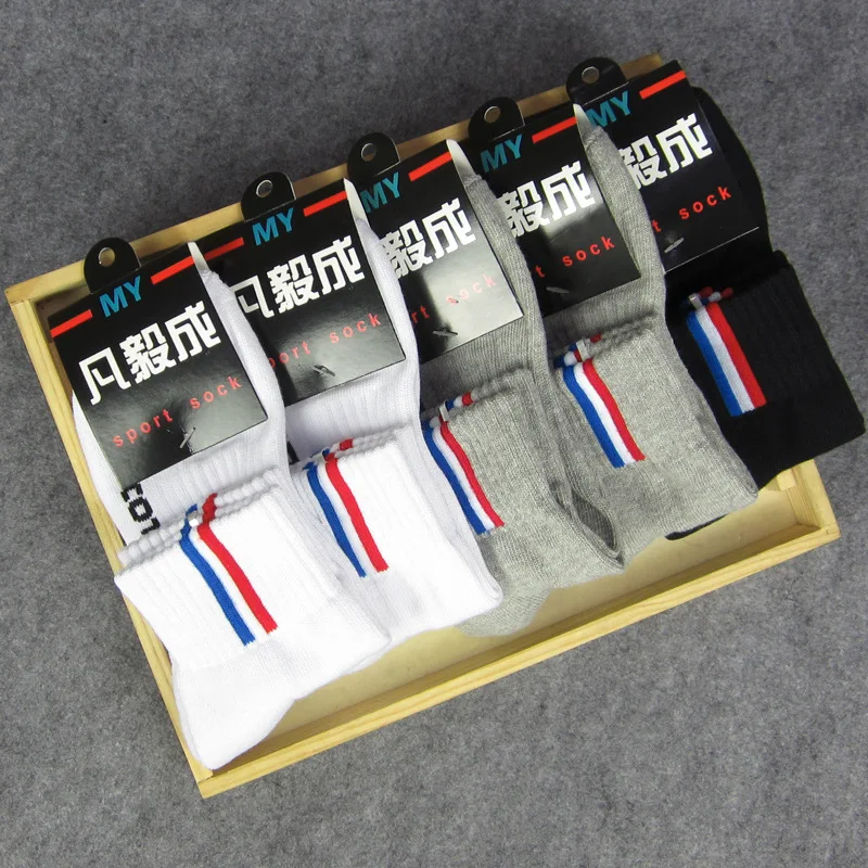 3 пары мужские зимние хлопковые носки набор антибактериальных повседневных