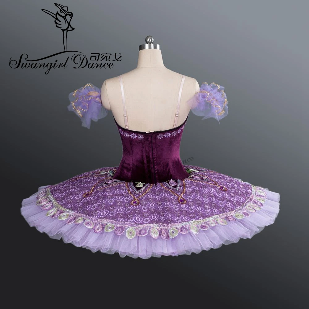

purple classical ballet tutu professional ballet tutus pancake platter recital performance competition ballet costume BT9063