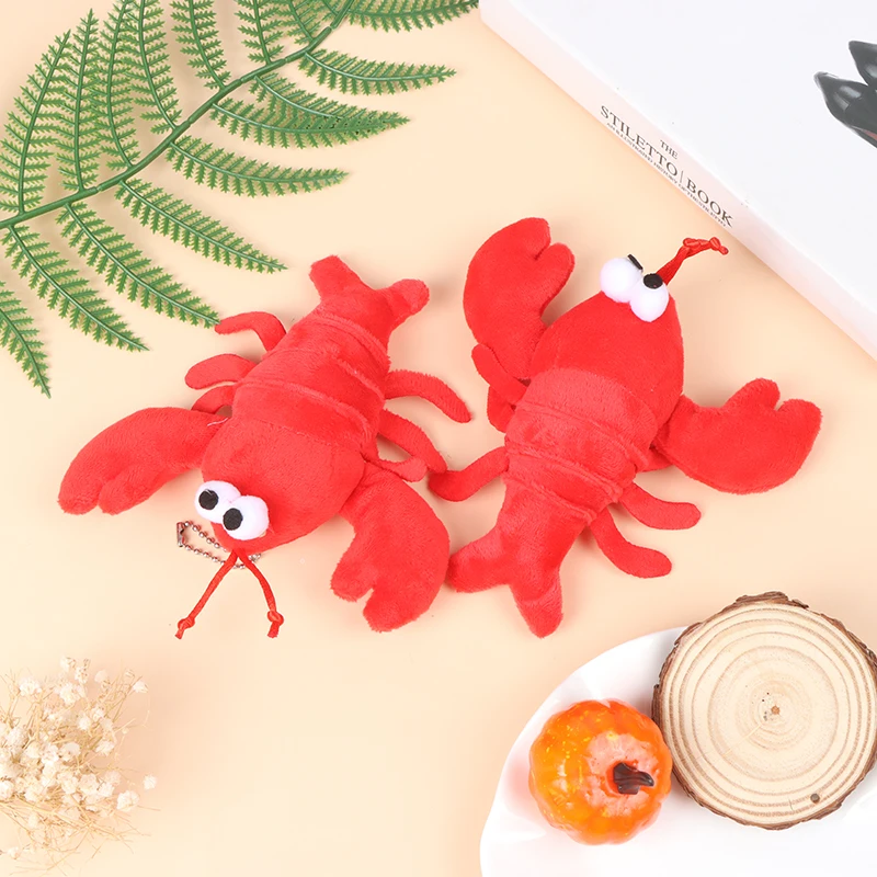 

1pcs Creative Cartoon Crayfish Plush Toy Soft Stuffed Doll Gift Toys Keychain Pendant