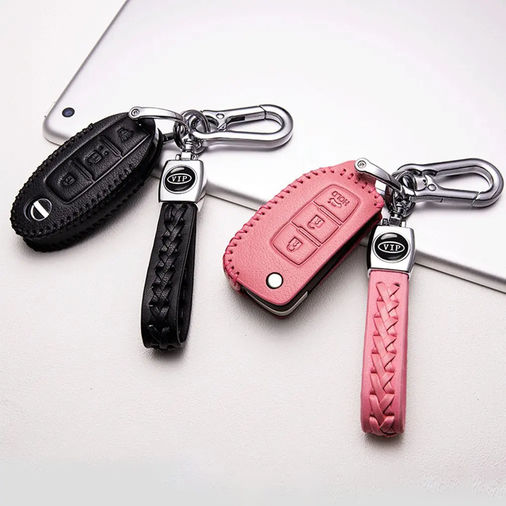 

Cowhide Material Comfortable Key Chain Car Key Case Comprehensive Scratches And Abrasion Protection Key Cover