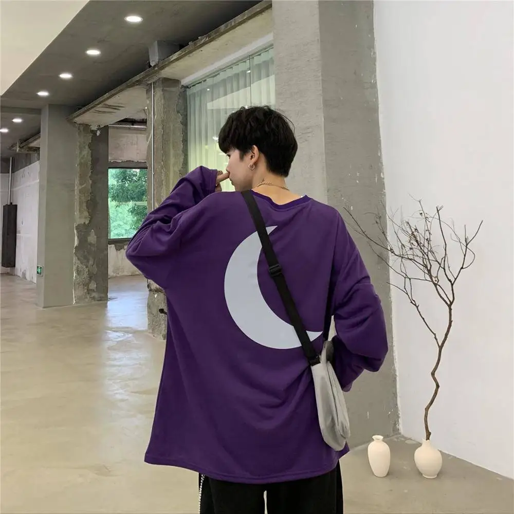 Уличная Светоотражающая футболка в стиле Харадзюку мужская хлопковая рубашка