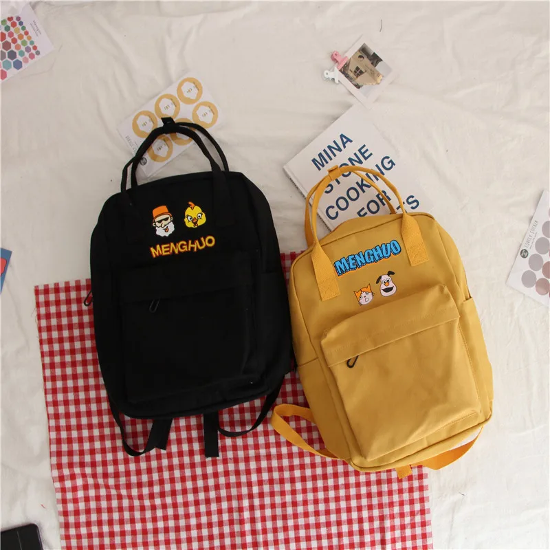 Женский холщовый рюкзак сумки на плечо модная Новинка лета 2020 школьные для