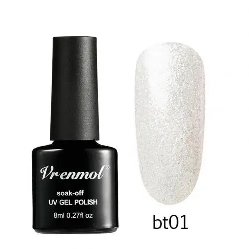 1 1Pc Glitter Gel Polish Soak Off UV LED Nail Art Varnish Shining Long Lasting Base Suitable to apply on UV gel nails, acrylic - Цвет: 1