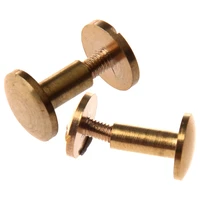 hot 20 pcs arc solid brass button stud screw nail screw back leather rivet belt 10 pcs 10mm 10 pcs 8mm