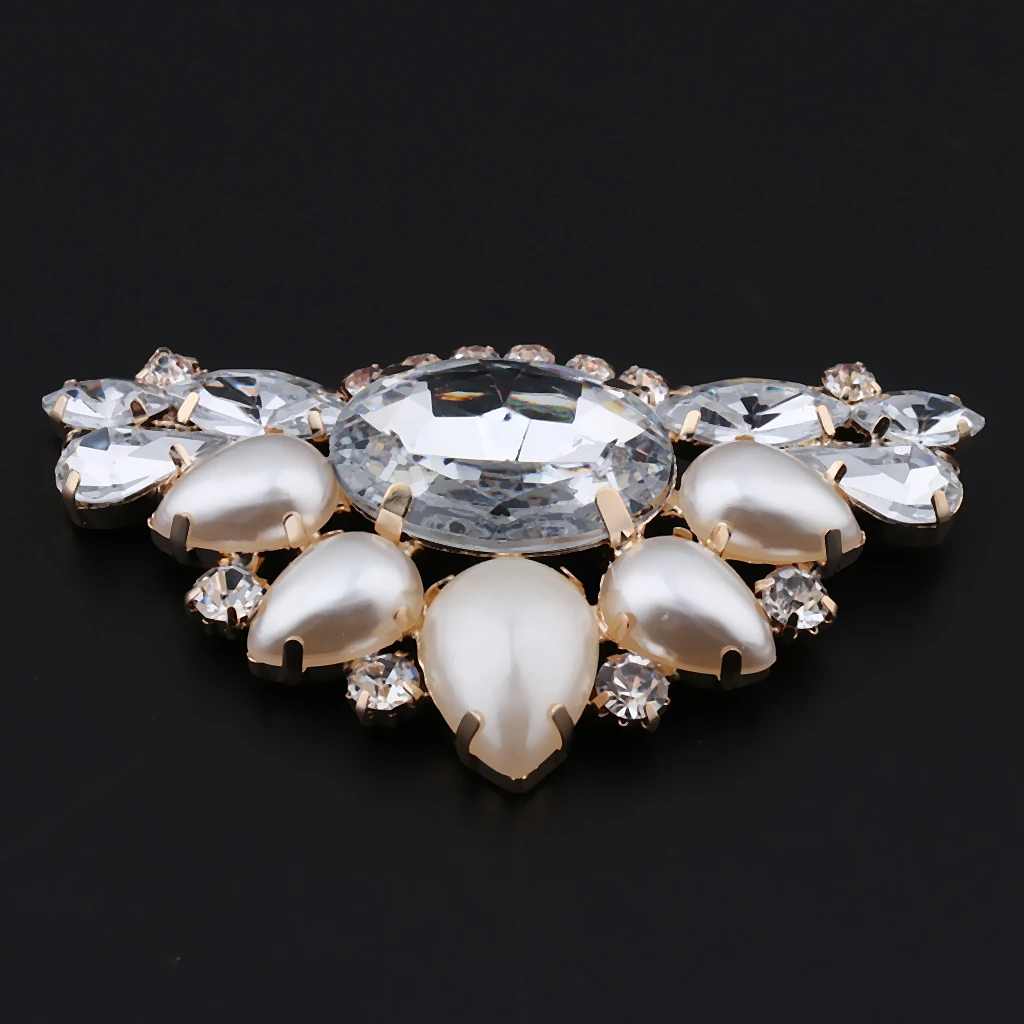 1 шт. универсальные зажимы для обуви из искусственной жемчужина Стразы Хрусталь