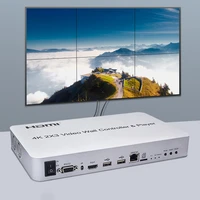 2x3 hdmi hdtv screen splicing processor 4k 2x2 1x2 tv video wall controller usb player support kvm usb mouse keyboard ethernet