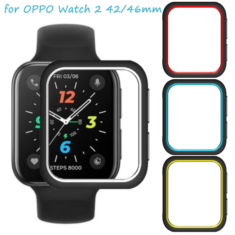 

Case For OPPO Watch 42mm 46mm Cover Soft TPU Screen Protector Clear Watch Case Full Coverage Protection OPPO Watch 2 42mm 46mm