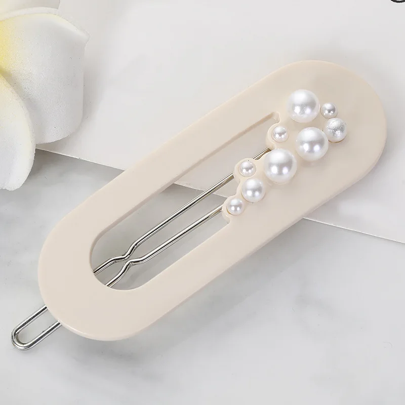 

UXN475 New creative simple women's Pearl hairpin