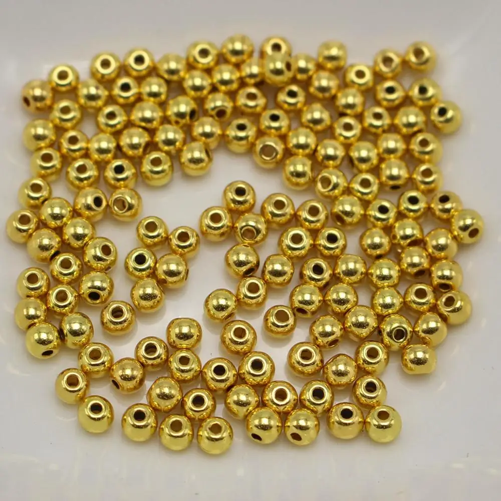 2000 тон Круглые бусины 3 мм гладкий шар