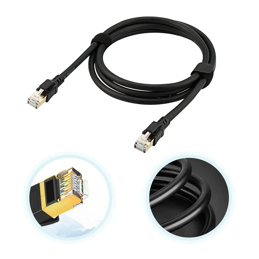 

Ethernet-кабель экранированный 26awg последние 40 Гбит/с Heavy Duty высокое Скорость Lan Сетевой кабель для маршрутизатор модем игровая