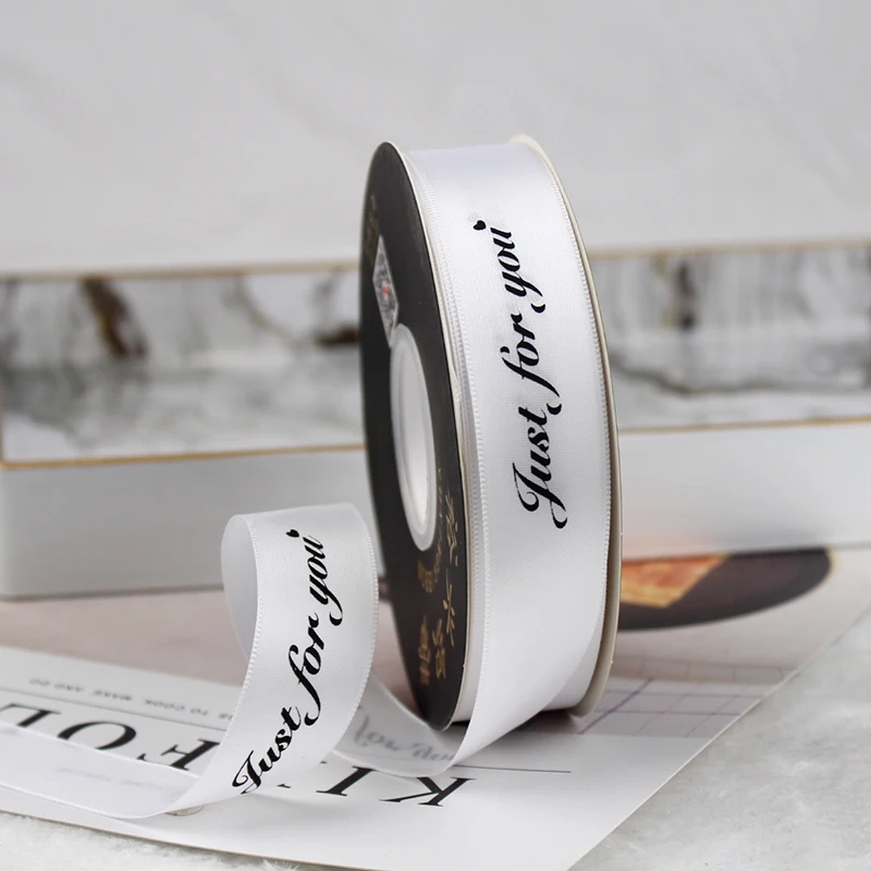 Полиатласная лента с принтом 25 мм (только для вас) украшения свадебной вечеринки