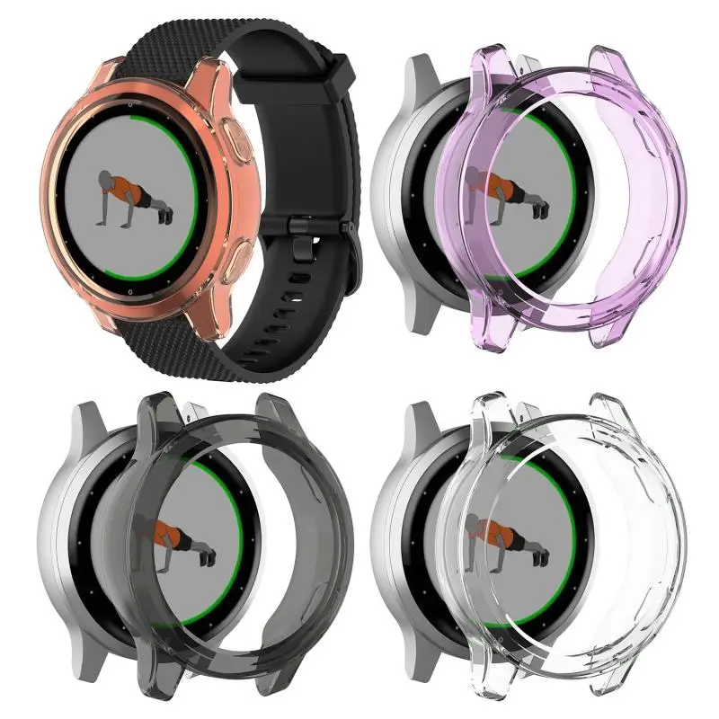 Прозрачный чехол из ТПУ для Garmin Vivoactive 4S garminactive защитный Смарт аксессуары