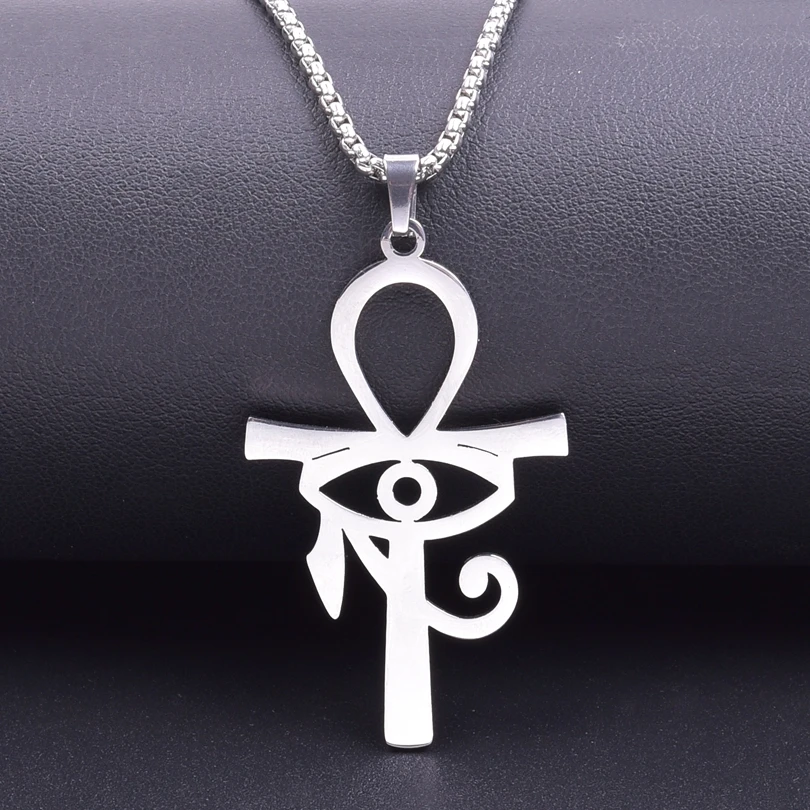 

Sun Evil Eye Charm Necklace Stainless Steel Necklaces For Women Men Chain Around Neck Necklaces Cadenas Hombre Fashion Jewelry