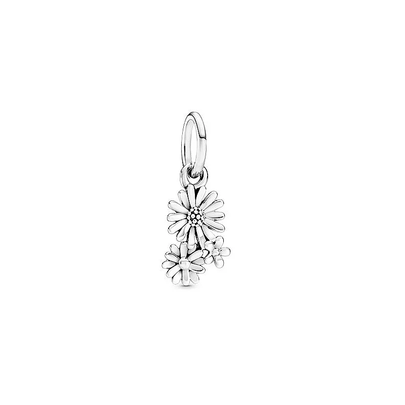 

Authentic 925 Sterling Silver Charm New Daisy Creative Chrysanthemum Pendant Fit Pandora Women Bracelet & Necklace Diy Jewelry