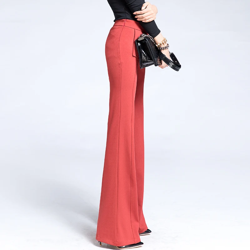 Новинка весна-осень 2020 женские длинные брюки с широкими штанинами тонкие